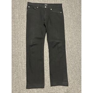 A.P.C petit standard jeans button fly mens black fit 33X28 (tag 32) hemmed